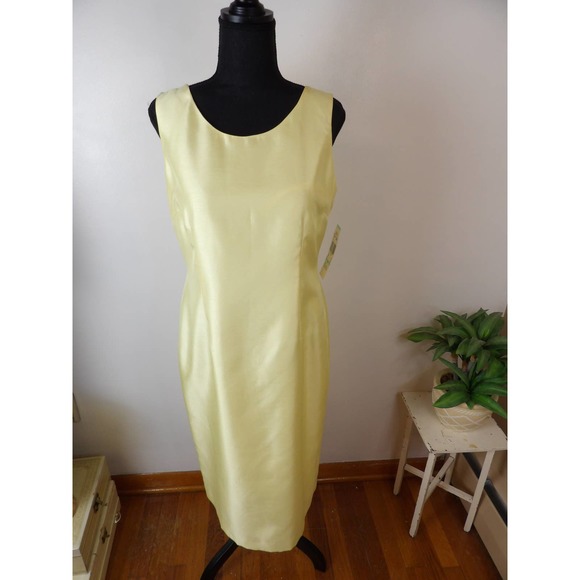 Vintage 80's/90's Classy Yellow Two-Piece Dress Suit / Nwt - Picture 16 of 16
